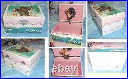 11 Disney PRINCESS MUSIC BOX Ariel Jasmine Pocahontas Mulan Merida Elena Moana +