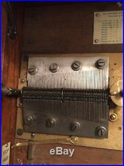 11 Regina Music Box With Ornate Pressed Case Double Comb