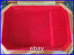 14 Inlaid Jewelry / Music Box Velvet Lining Italy IDI Lara's Theme Reuge