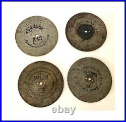 14 x 9.25 KALLIOPE BELL MUSIC BOX DISKS INCLUDING SILENT NIGHT