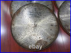 18.5 Antique MIRA Music Box Disks Lot of 6