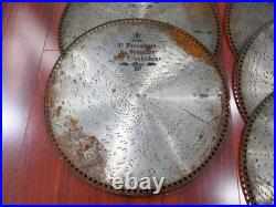 18.5 Antique MIRA Music Box Disks Lot of 6