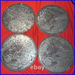 18 antique The Olympia metal disc records 15 3/4 inch size music box