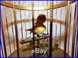 1800's Antique 12 Bontems Singing Bird in Cage Music Box from France