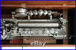 1800's D. Allard Orchestral Cylinder Music Box, Organ, Bells, Castanet, Drum