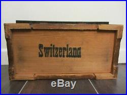 1800's HENRY GAUTSCHI ANTIQUE MUSIC BOX 4 SONGS SWITZERLAND RARE! WORKS