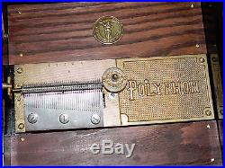 1800's Polyphon Disc Music Box once owned by actress Mary Pickford