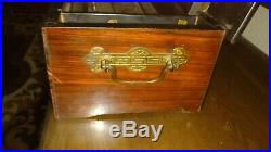 1850's 1860s Swiss Antique Music Box 8 AIRS, Rosewood Inlaid