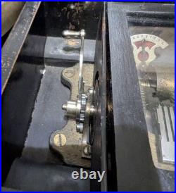 1885-90 Swiss Music Box, 10 Airs, 7 1/2 in Cylinder/works Needs Cleaned