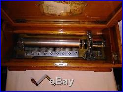 1886 Jacots Swiss Cylinder Music Box (12 song)