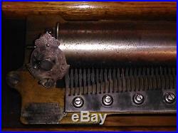 1886 Jacots Swiss Cylinder Music Box (12 song)