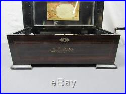 1886 Jacots Swiss Cylinder Music Box (8 song) tested nice conditoin! See pics