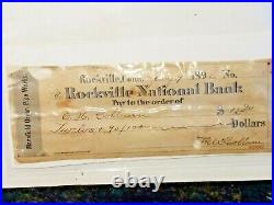 1892 Mansfield Connecticut Pipe Organ Works Wooden Pipes & Signed Founder Docs