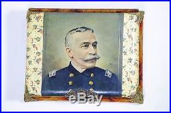 1897 Antique Spanish American War Album Admiral George Dewey with Music Box
