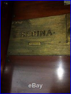 1897 Regina Single Comb Music Box with 15 1/2 Disc