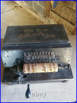 1905 Vintage Gem Roller Organ With 6 Cobs Mechanical Music Make Offer
