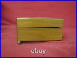 1920s Rare THORENS Switzerland Wooden Music Box With 4 Songs/Discs 1920s Rare THORENS Switzerland Wooden Music Box With 4 Songs/Discs