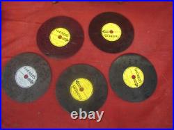 1920s Rare THORENS Switzerland Wooden Music Box With 4 Songs/Discs 1920s Rare THORENS Switzerland Wooden Music Box With 4 Songs/Discs