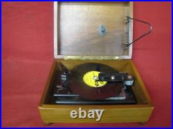 1920s Rare THORENS Switzerland Wooden Music Box With 4 Songs/Discs 1920s Rare THORENS Switzerland Wooden Music Box With 4 Songs/Discs
