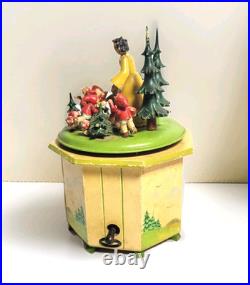 1940s Steinbach Thorens Music Box, Germany Snow White 7 Dwarfs Disney ...