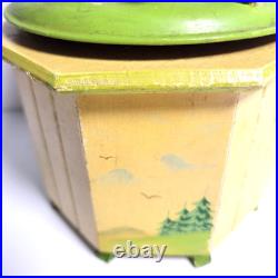 1940s Steinbach Thorens Music Box, Germany Snow White 7 Dwarfs Disney Tune Wood