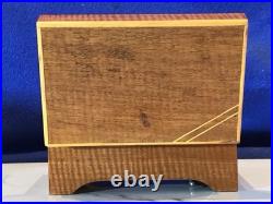 1945 Vintage Antique Key Wind swiss cylinder music box, 2 Airs Song