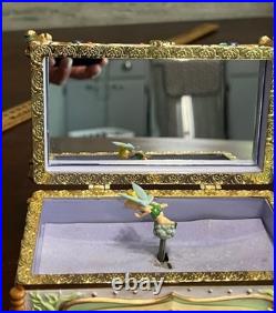 1951 Disney Tinkerbell Peter Pan Deluxe Jewelry Music Box GOOD CONDITION