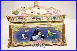 1951 Disney Tinkerbell Peter Pan Deluxe Jewelry Music Box NEW IN BOX