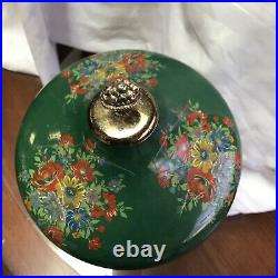 1960 Refuge Green Lipstick /Cigarette Musical Carousel Music Box Not Working