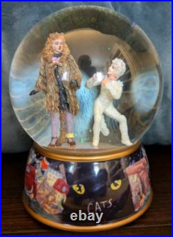 1981 CATS Broadway Musical San Francisco Music Box Snow Globe MEMORY GRIZABELLA