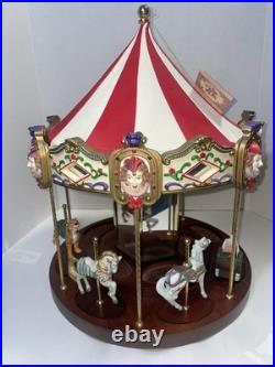 1990 San Francisco Music Box Company Carousel Big Vintage