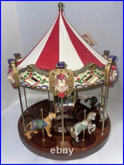 1990 San Francisco Music Box Company Carousel Big Vintage