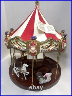 1990 San Francisco Music Box Company Carousel Big Vintage