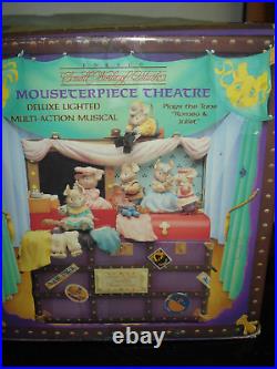 1991 Enesco Mouseterpiece Theater Chest Romeo & Juliet Animated Music Box Boxed