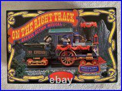 1991 Enesco ON THE RIGHT TRACK Deluxe Action Musical Train New NIB Casey Jones