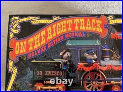 1991 Enesco ON THE RIGHT TRACK Deluxe Action Musical Train New NIB Casey Jones