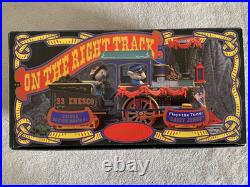 1991 Enesco ON THE RIGHT TRACK Deluxe Action Musical Train New NIB Casey Jones