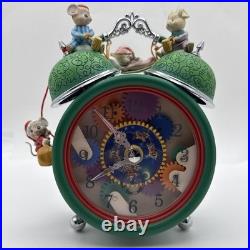 1991 Enesco TIME FOR CHRISTMAS Animated Mice Music Box SILVER BELLS Vintage