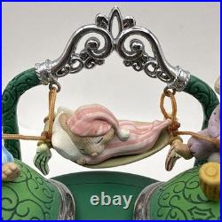 1991 Enesco TIME FOR CHRISTMAS Animated Mice Music Box SILVER BELLS Vintage