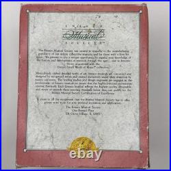 1991 Enesco TIME FOR CHRISTMAS Animated Mice Music Box SILVER BELLS Vintage