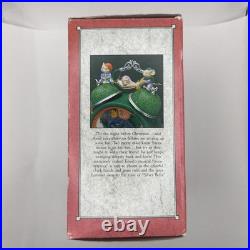 1991 Enesco TIME FOR CHRISTMAS Animated Mice Music Box SILVER BELLS Vintage