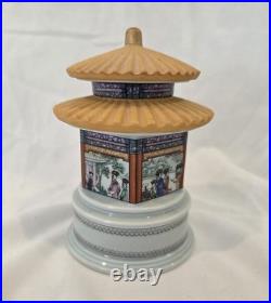 1991 The Palace Museum Forbidden City 5 Porcelain Music Box Collection