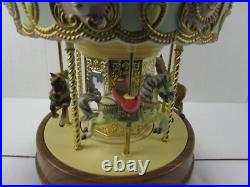 1991 Waco Melody In Motion Victoria Park Carousel Hand Painted Bisque Porcelain
