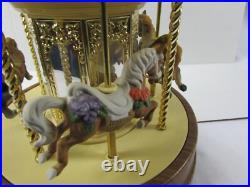 1991 Waco Melody In Motion Victoria Park Carousel Hand Painted Bisque Porcelain