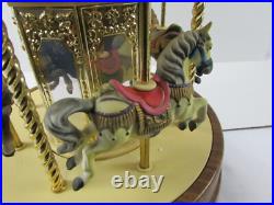 1991 Waco Melody In Motion Victoria Park Carousel Hand Painted Bisque Porcelain
