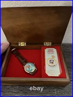 1995 Ltd. Ed. Disney Watch Collectors Club Series V Ariel Watch Music Box NEW