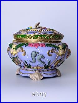 1998 NIB Vintage Disney Ariel Little Mermaid Deluxe Music Box Part of Your World