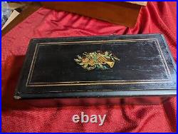 19th CENTURY JEROME THIBOUVILLE-LAMY 6 TUNE MUSIC BOX WORKS See VIDEO