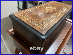 19th Century Antique Song Wood Music Box Cylinder