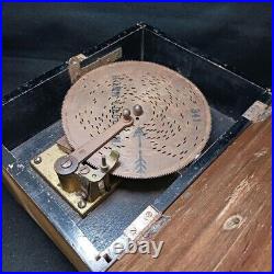 19th Century Oldest Music Box Disc-Type Wind-Up Includes 1 disc Antuque Rare